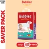 Bubbies Saver Pack Baby Diaper – Size 4, Large – 40 Pcs