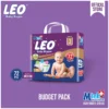 Leo Budget Pack Baby Diaper – Size 3, Medium – 72 Pcs